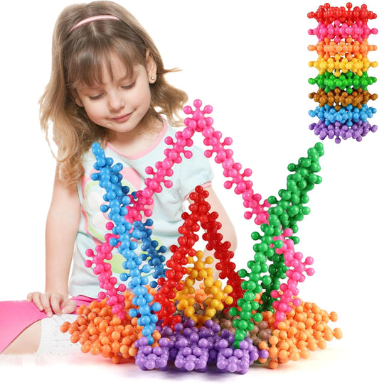 TOMYOU 200 Piece Building Blocks Kids STEM Educational Building Toys Discs Sets Interlocking Solid Plastic for Preschool Kids Aged 3+, Safe Material