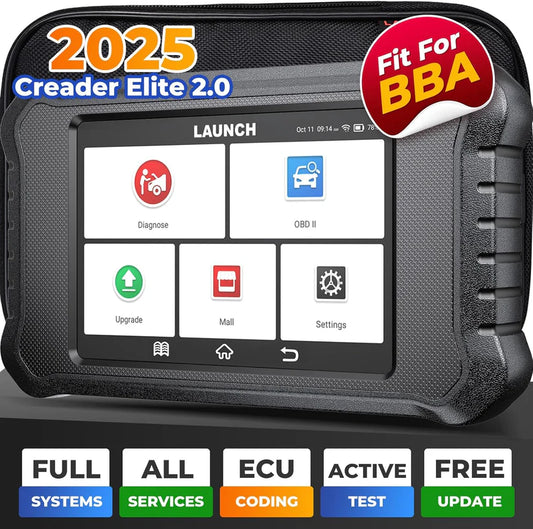 LAUNCH X431 Creader Elite 2.0 BBA OBD2 bil scanner til BMW, Mercedes-Benz, VW, Audi, Maybach, Mini, RollsRoyce