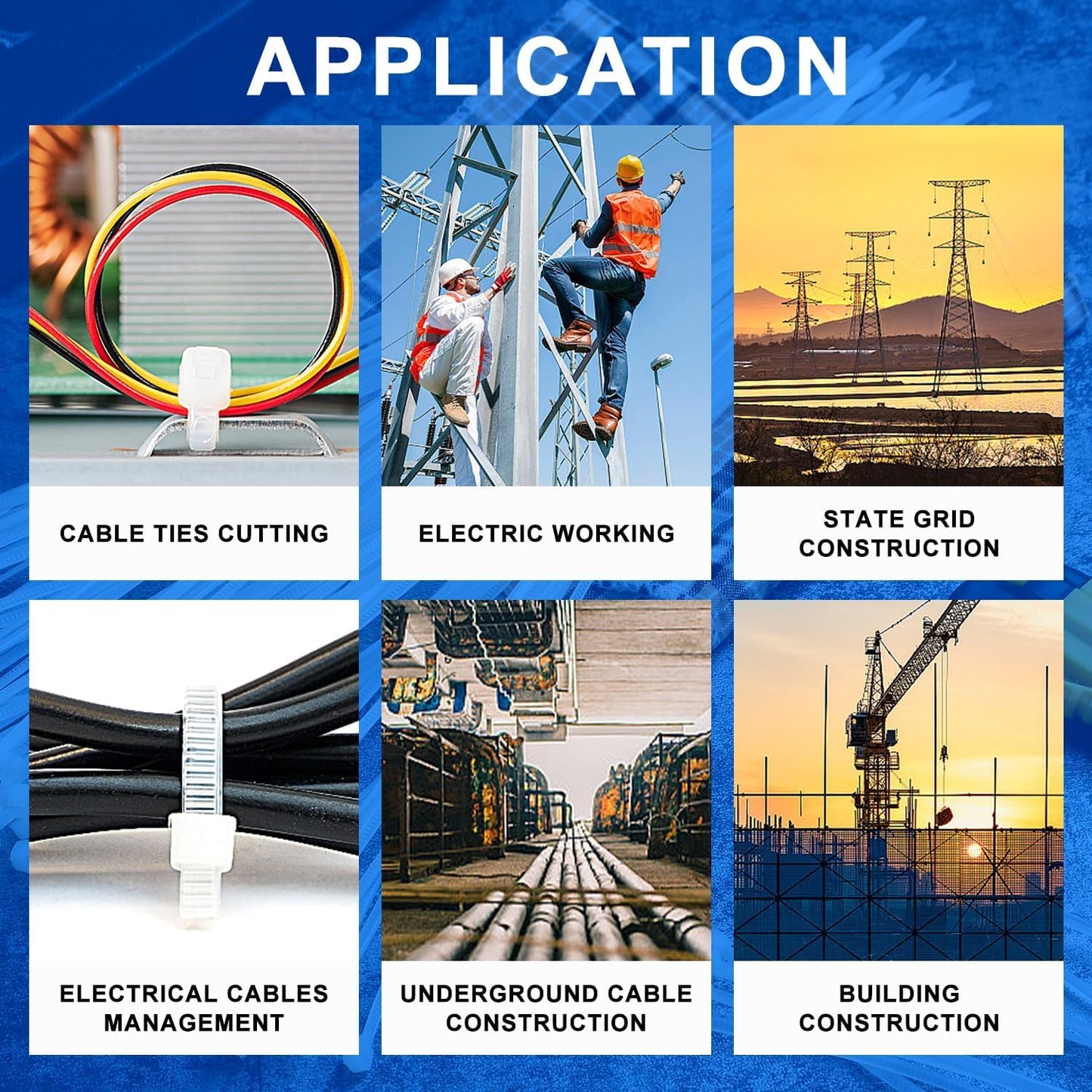 Knoweasy Cable Tie Gun and Cable Tie Tool- Fastening and Flush Cutting Tool with Steel Handle Zip Tie Tool for Nylon Cable Ties