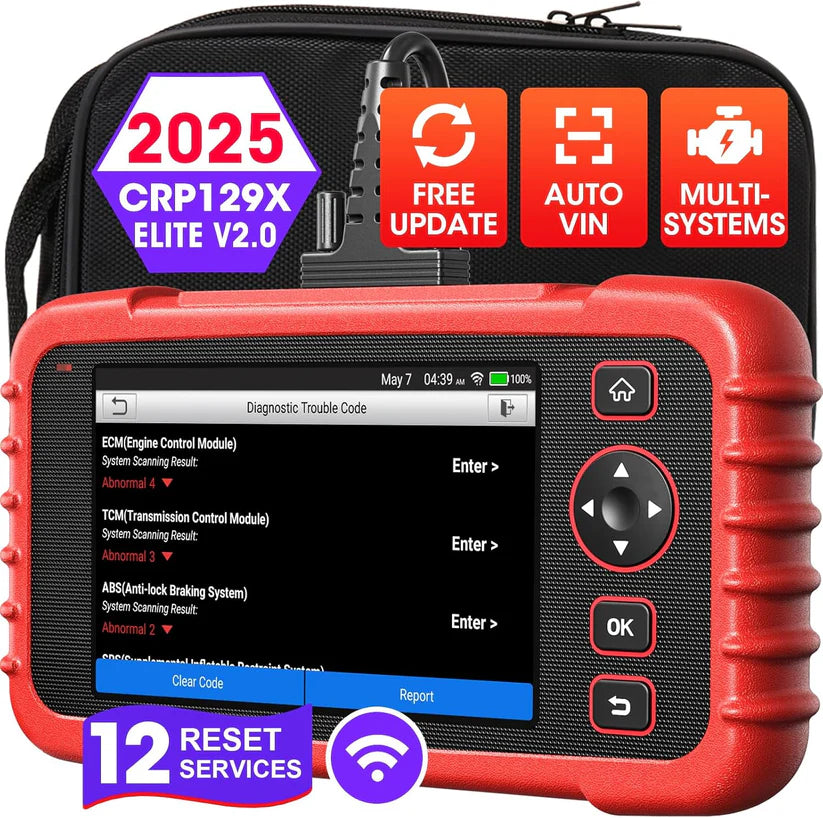 LAUNCH CRP129X V2.0, 12 Reset Services, Scan Tool for ABS, SRS, AT, Engine, FCA AutoAuth