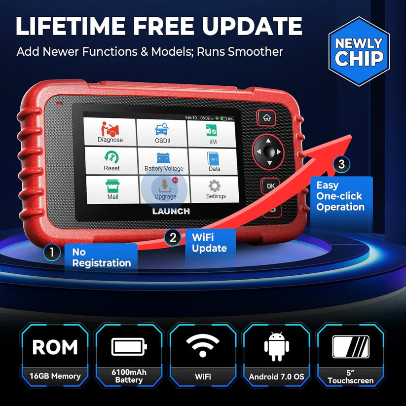 LAUNCH CRP129X V2.0, 12 Reset Services, Scan Tool for ABS, SRS, AT, Engine, FCA AutoAuth