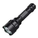 C8 Flashlight Strong Light Flashlight Rechargeable Long-range Flashlight Rechargeable Flashlight Mouse Tail Switch Red Light Green Purple Light Hand