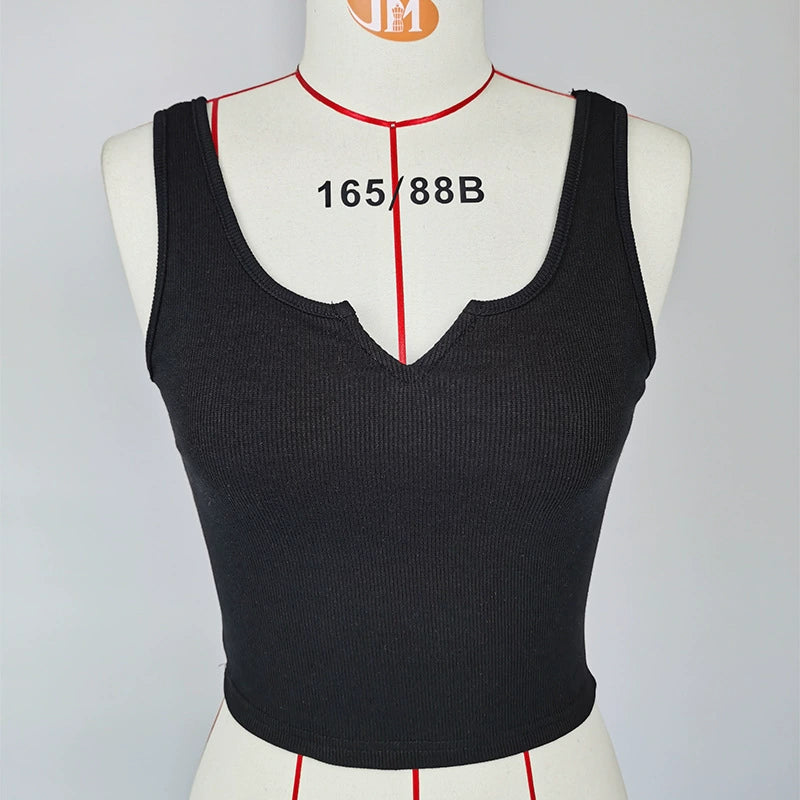Women's Clothing Instagram Popular Hot Hot Girls Personality Slim-fit Inner Crop Camisole Vest