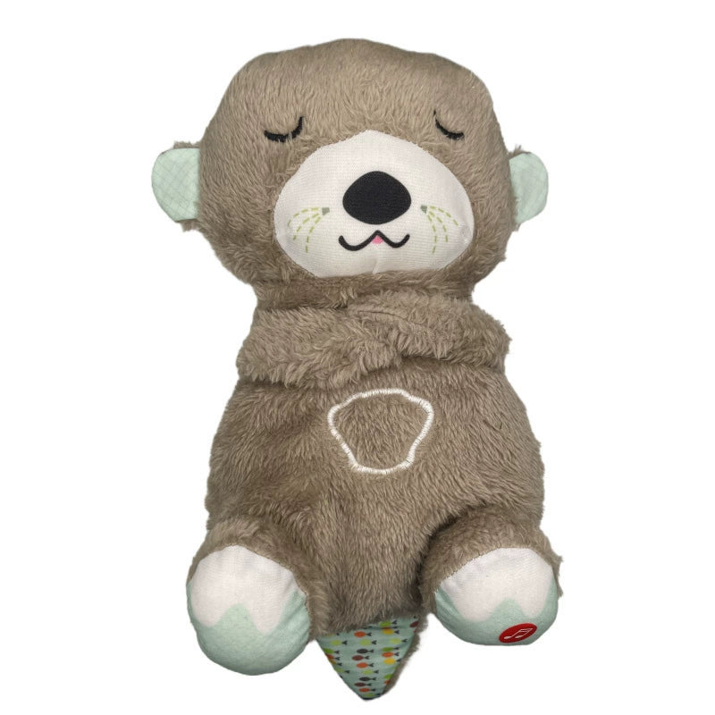 Breathing Luminous Otter Bear Plush Toy Soothing Baby Sleep Doll Cute Girl Gift Doll