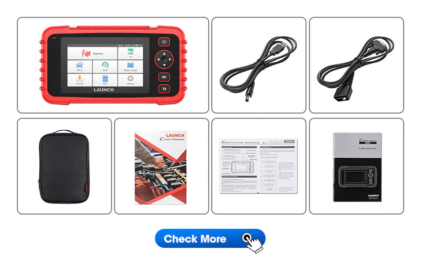 LAUNCH CRP129X V2.0, 12 Reset Services, Scan Tool for ABS, SRS, AT, Engine, FCA AutoAuth