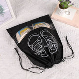 Shoes Non-woven Fabric Storage Shoe Bag Drawstring Travel Convenient Shoe Bag Dustproof Storage Household Transparent Shoe Cover Storage Bag