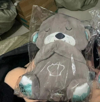 Breathing Luminous Otter Bear Plush Toy Soothing Baby Sleep Doll Cute Girl Gift Doll