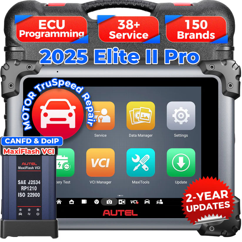 Autel Maxisys Elite II Pro, 2-year update, J2534 programming and coding, 40+ Hot Services