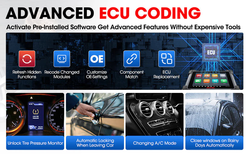 Autel Maxisys Elite II Pro, 2-year update, J2534 programming and coding, 40+ Hot Services
