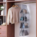 Bag Storage Hanging Bag Hanging Double Side Transparent Six Layer Storage Bag Bedroom Closet Storage Bag Dust Bag