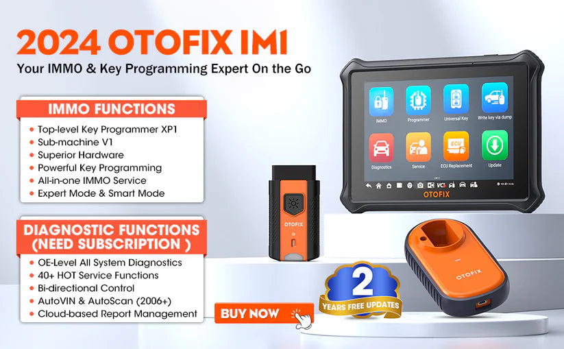 OTOFIX IM1 All System Diagnostics Scanner, OE Level OBD2 Scanner with XP1 Progammer,