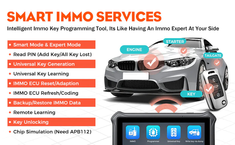 OTOFIX IM1 All System Diagnostics Scanner, OE Level OBD2 Scanner with XP1 Progammer,