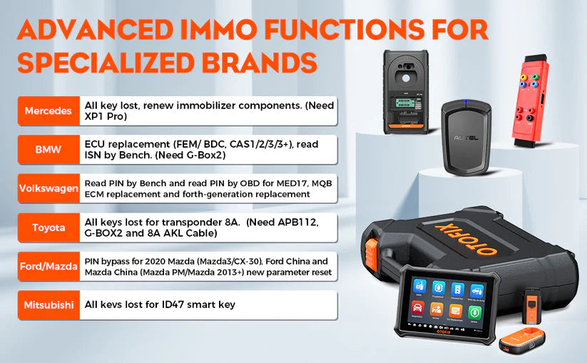 OTOFIX IM1 All System Diagnostics Scanner, OE Level OBD2 Scanner with XP1 Progammer,