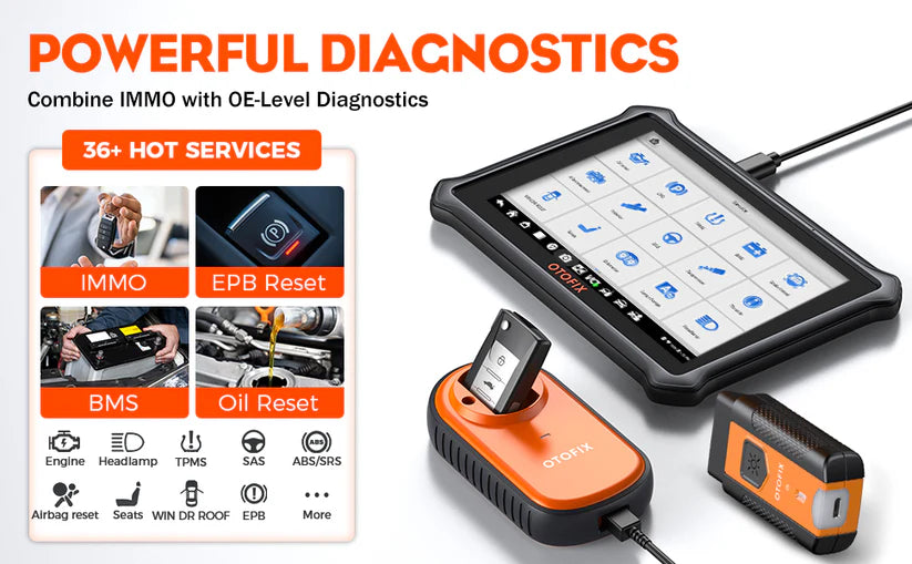 OTOFIX IM1 All System Diagnostics Scanner, OE Level OBD2 Scanner with XP1 Progammer,