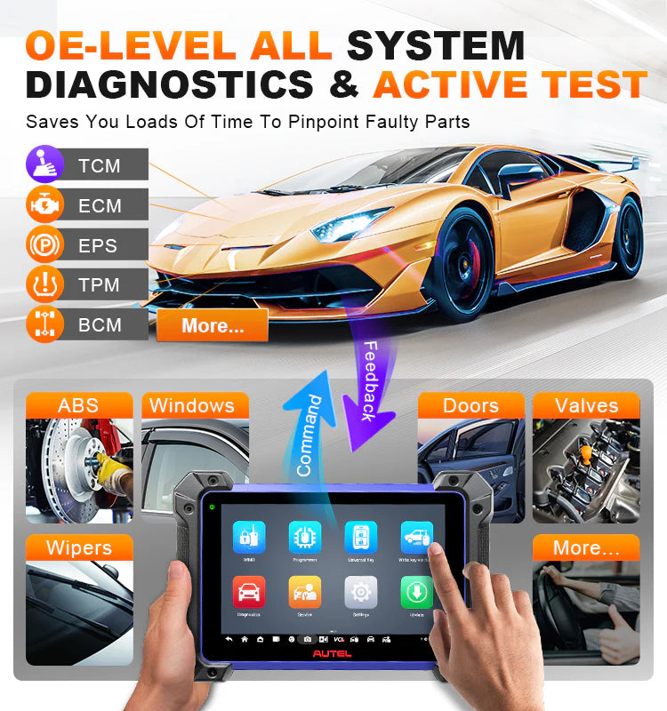 Autel MaxiIM IM608 II key programmer and car diagnostic tool with PB112, GBOX3, IMKPA, XP400PRO, J2534