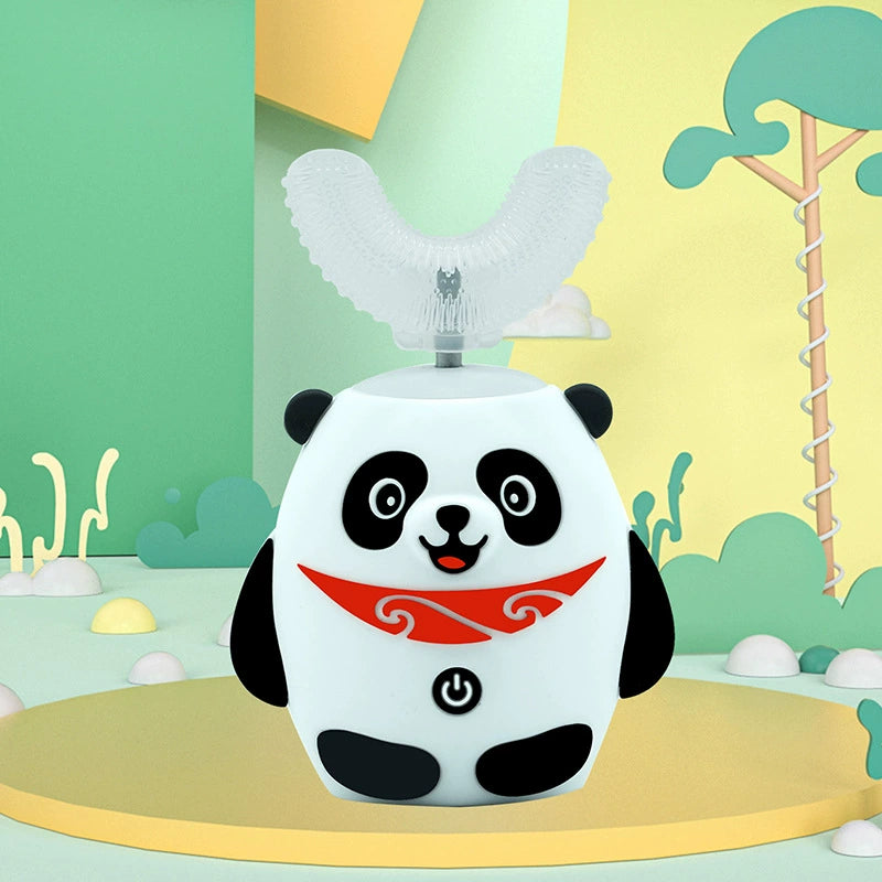 Children's Electric Toothbrush U-shaped Baby Silicone Soft Hair