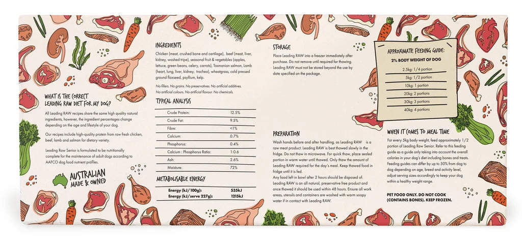 Leading Raw Food for Senior Dogs