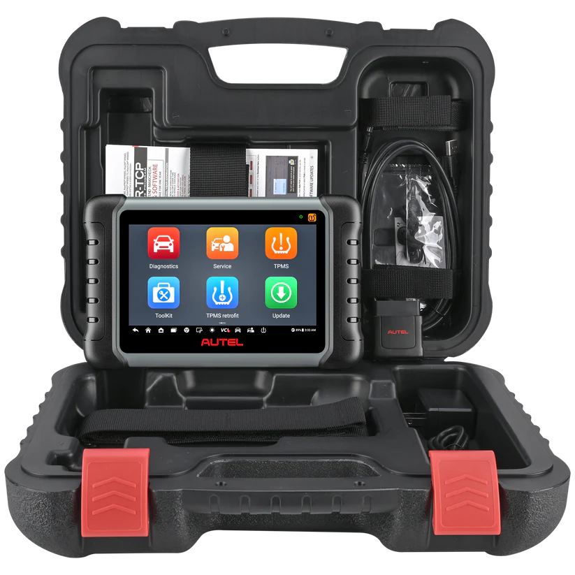 Autel MaxiCOM MK808S-TS OBD2 scanner with bidirectional testing, 28 services, 150 brands, TPMS programming