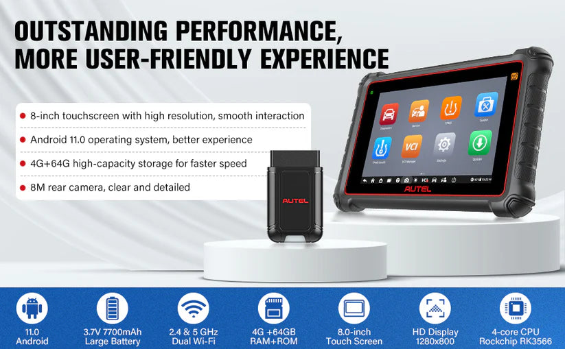 Autel MaxiPRO MP900BT KIT Scanner + Autel PS100 or Autel MV105S for free