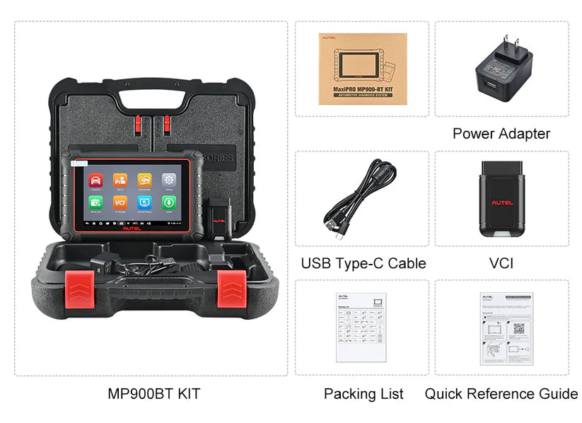 Autel MaxiPRO MP900BT KIT Scanner + Autel PS100 or Autel MV105S for free