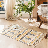 Cotton And Linen Mat Ethnic Style Carpet Non-slip Mat Home