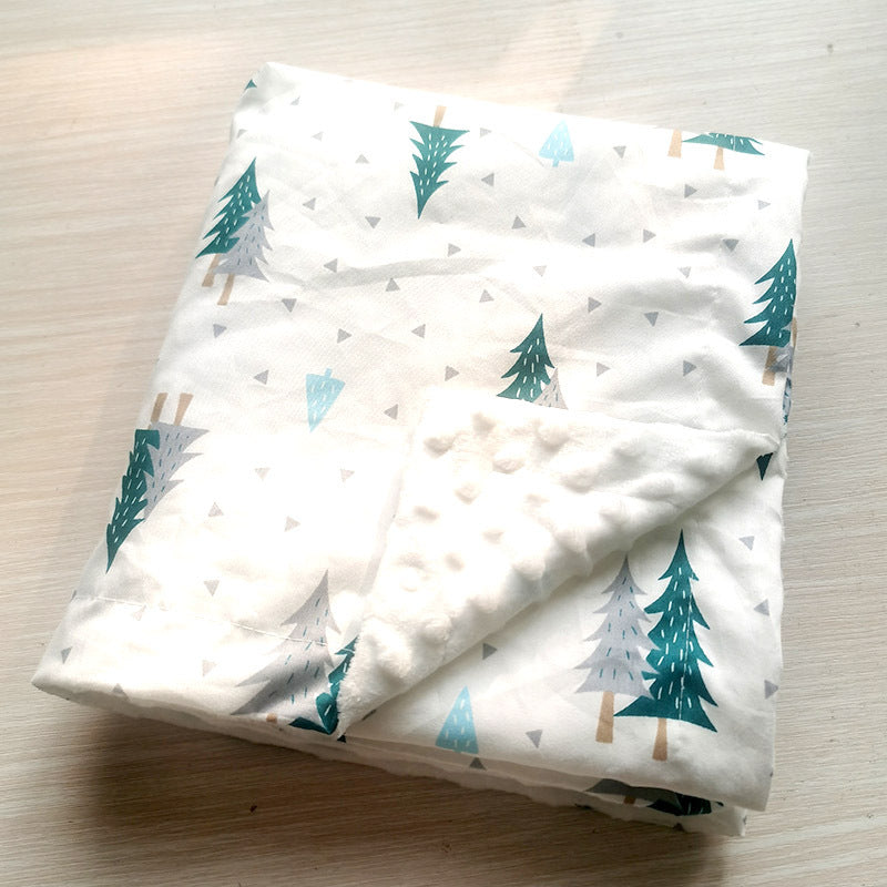 Twill Cotton Baby Bean Blanket Double Layer