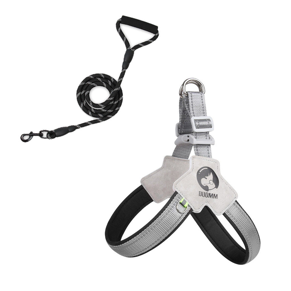 New Dog Chest Strap Saddle Pet Chest Strap Breathable Reflective Dog Strap Pet Leash