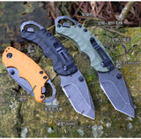 Outdoor Cutter Camping Survival Stainless Steel Folding Knife 8750 Three-color 8CR All-steel Multifunctional Knife