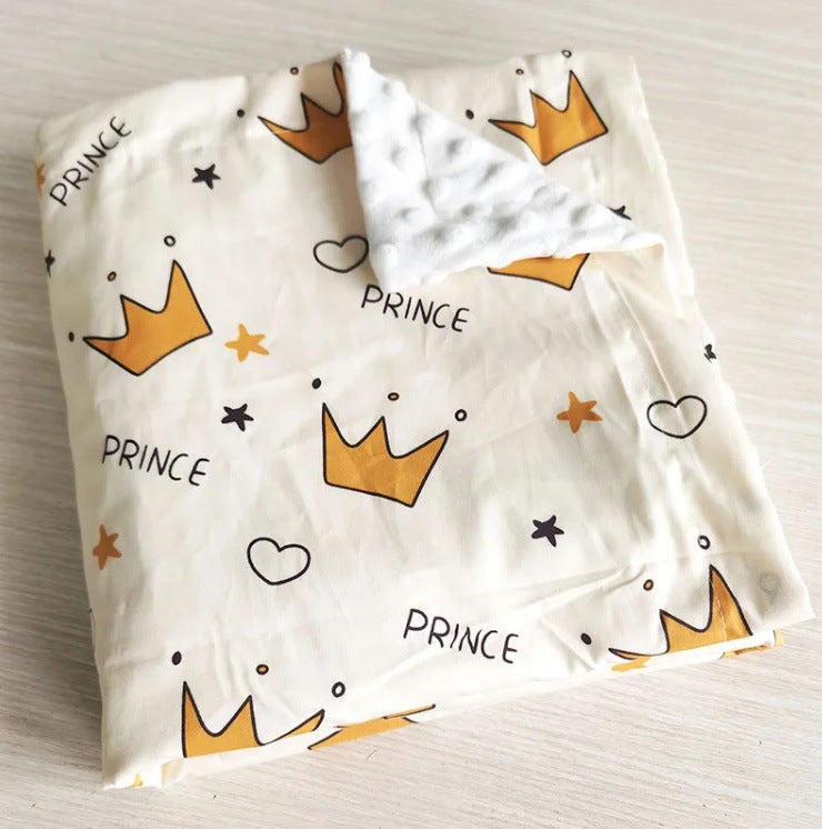 Twill Cotton Baby Bean Blanket Double Layer