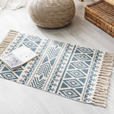 Cotton And Linen Mat Ethnic Style Carpet Non-slip Mat Home