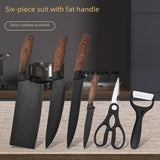 Six piece Stainless Steel Kitchen Knife With Kitchen Knife And Fat Handle, Suit Gift Knife Set