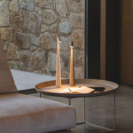 2Pcs Fashion Ins Wind Light Luxury Original Vibi Wireless Touch Charging Creative Atmosphere Value Restaurant Camping USB Desk Lamp