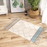 Cotton And Linen Mat Ethnic Style Carpet Non-slip Mat Home