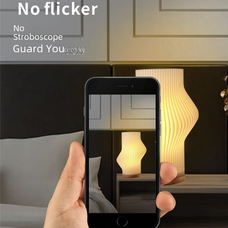 Nordic Girl Bedroom Bedside Decorative Table Lamp USB Dimming Eye Protection Night Light Creative Atmosphere Lamp