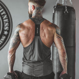 Muscle Fitness Men's Brothers Summer Sports Leisure Elastic Quick-drying Blank Light Board Logo-free Stitching Vest