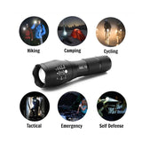 A100 Hand-held Led Glare T6 Camping Charging Telescopic Zoom L2 High-power Flashlight Outdoor Camping