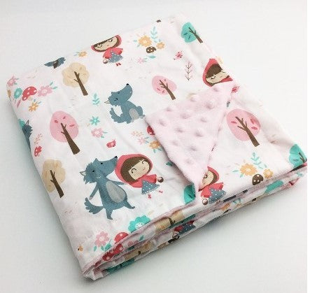 Twill Cotton Baby Bean Blanket Double Layer