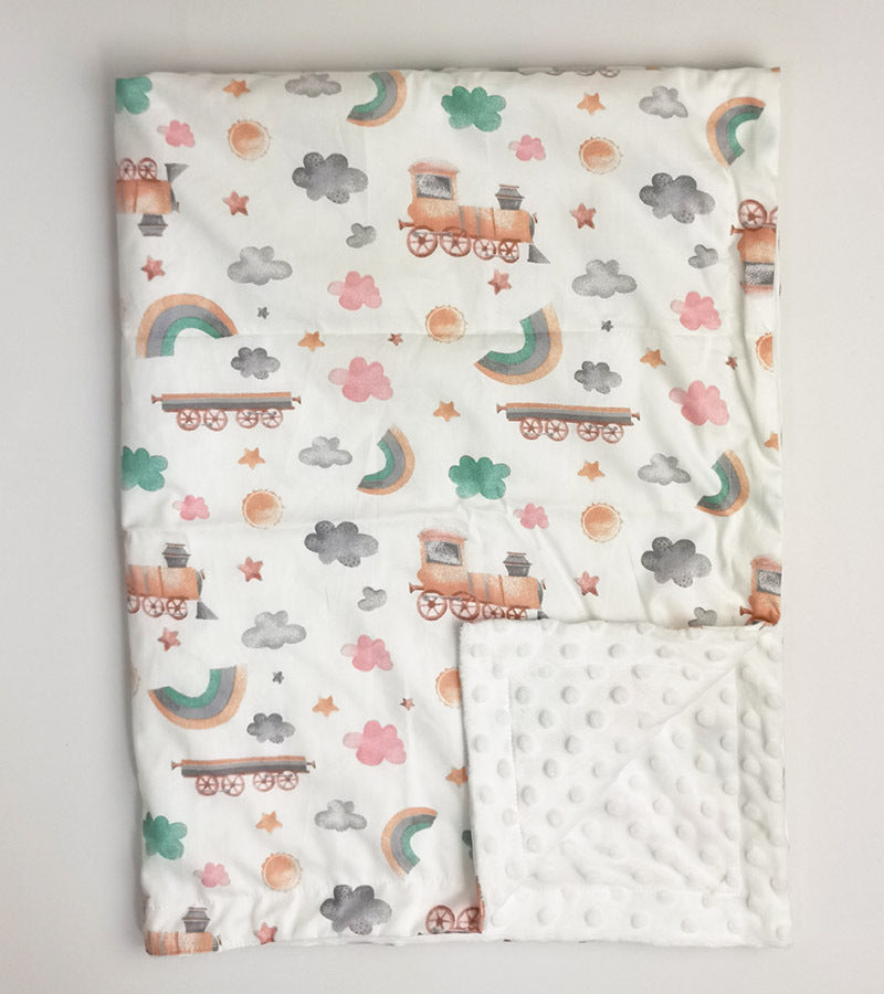 Twill Cotton Baby Bean Blanket Double Layer