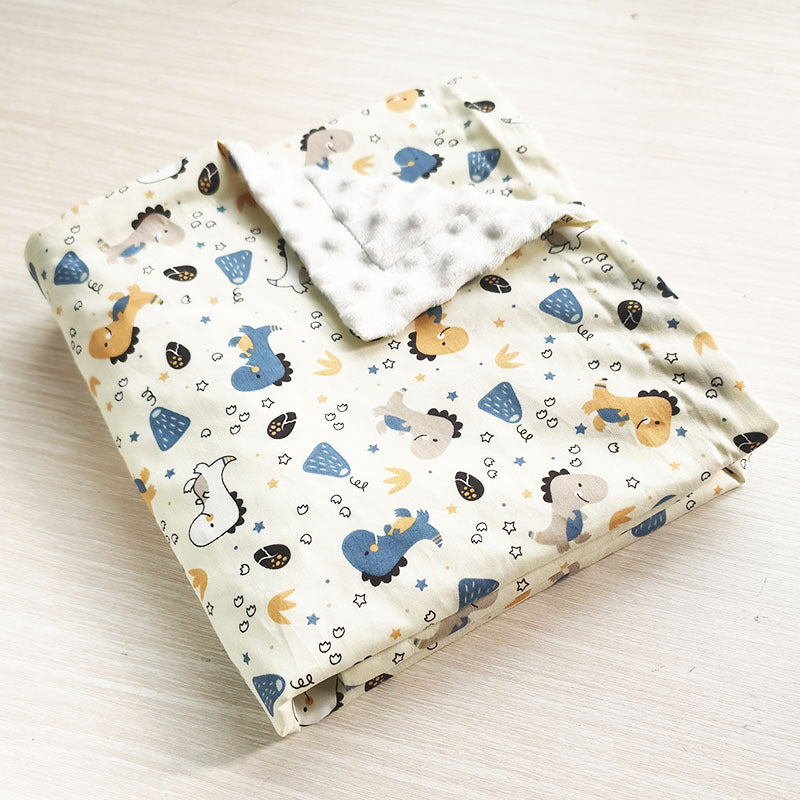 Twill Cotton Baby Bean Blanket Double Layer