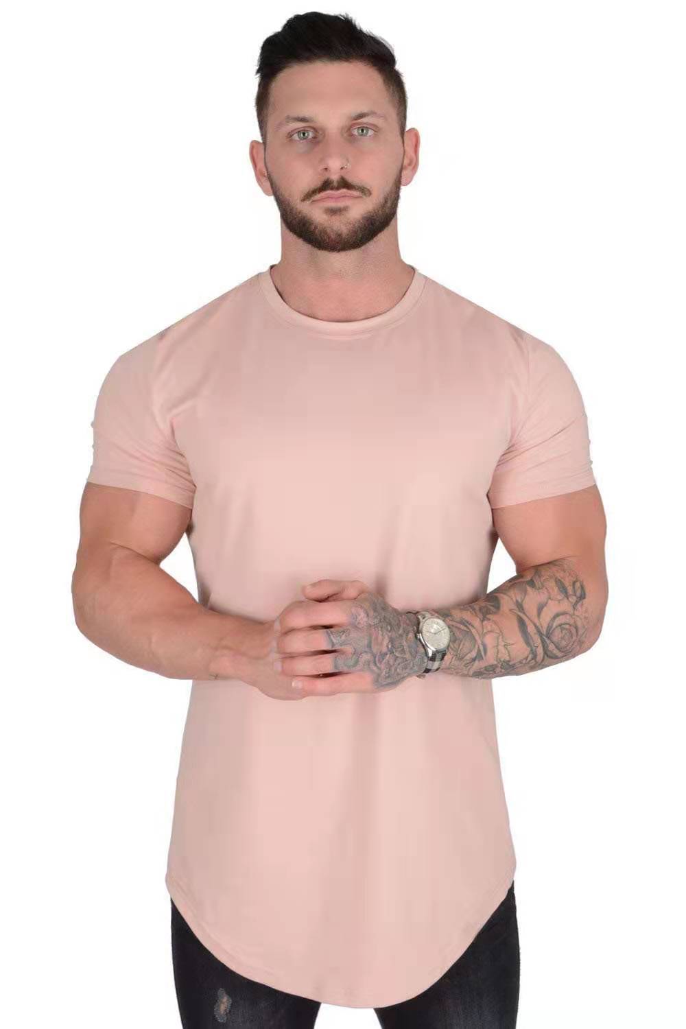 New Loose Light Board Sports Running Leisure Short Sleeve Summer Sports Fitness Men's T-shirt