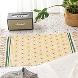 Cotton And Linen Mat Ethnic Style Carpet Non-slip Mat Home