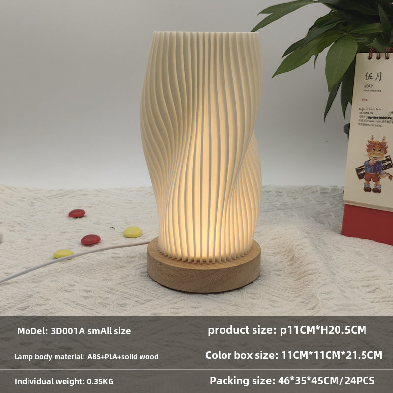 Nordic Girl Bedroom Bedside Decorative Table Lamp USB Dimming Eye Protection Night Light Creative Atmosphere Lamp