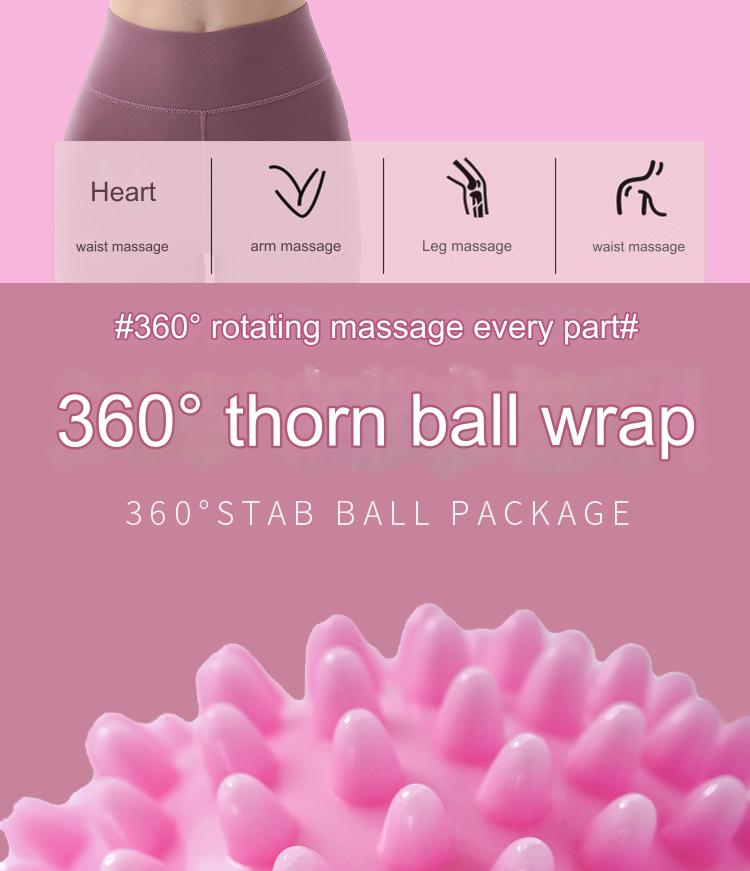 7.5cm PVC Thorn Ball Acupoint Massage Ball Grip Ball Tip Nail Fascia Yoga Ball Fitness Ball Hedgehog Ball