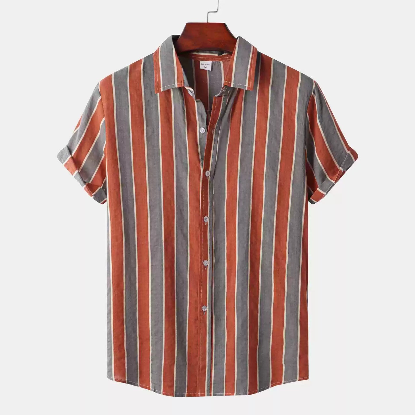 Summer Hawaiian Style Casual Printed Men's Shirt Men's Printed Short Sleeve