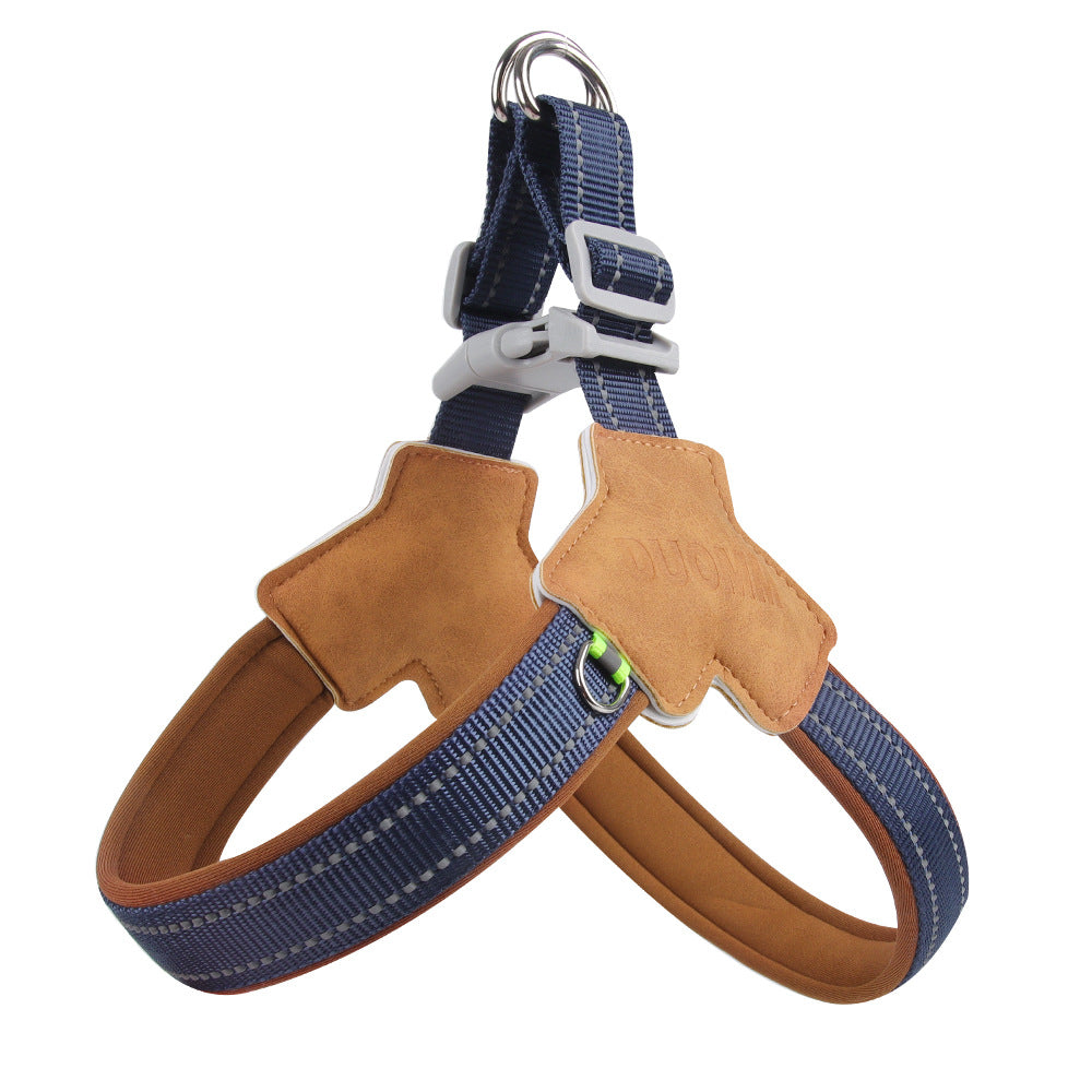 New Dog Chest Strap Saddle Pet Chest Strap Breathable Reflective Dog Strap Pet Leash