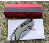 Outdoor Cutter Camping Survival Stainless Steel Folding Knife 8750 Three-color 8CR All-steel Multifunctional Knife