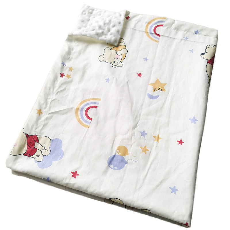 Twill Cotton Baby Bean Blanket Double Layer