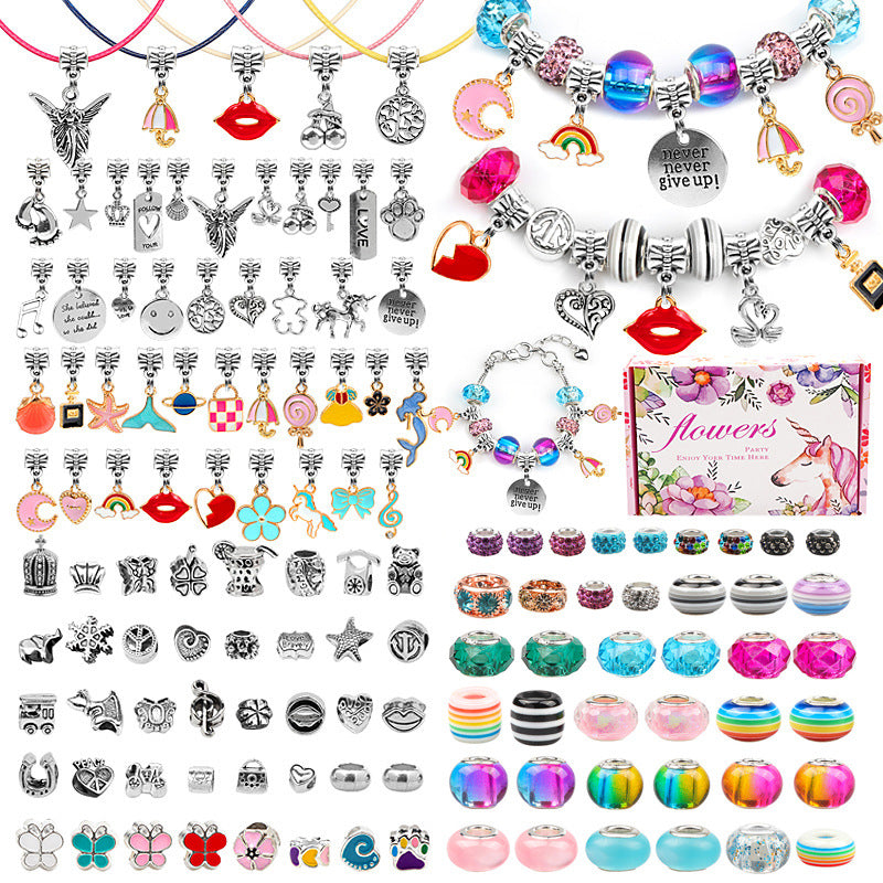Children's DIY Bracelet Set Unicorn Cute Jewelry Panjia Beads  1.75cm Box Height