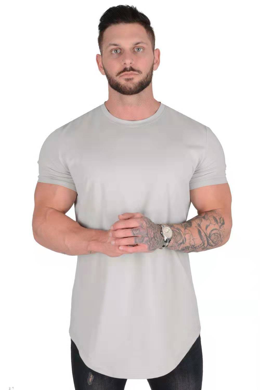 New Loose Light Board Sports Running Leisure Short Sleeve Summer Sports Fitness Men's T-shirt