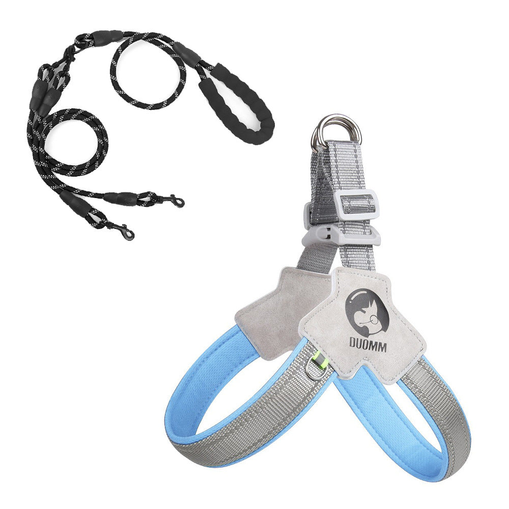 New Dog Chest Strap Saddle Pet Chest Strap Breathable Reflective Dog Strap Pet Leash